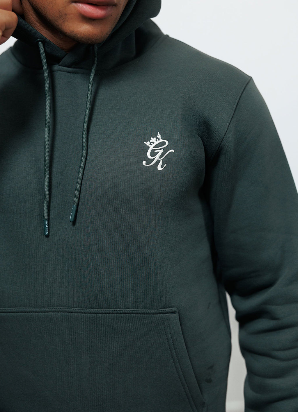 Gym King Fundamental Fleece Hoodie - Forest Green