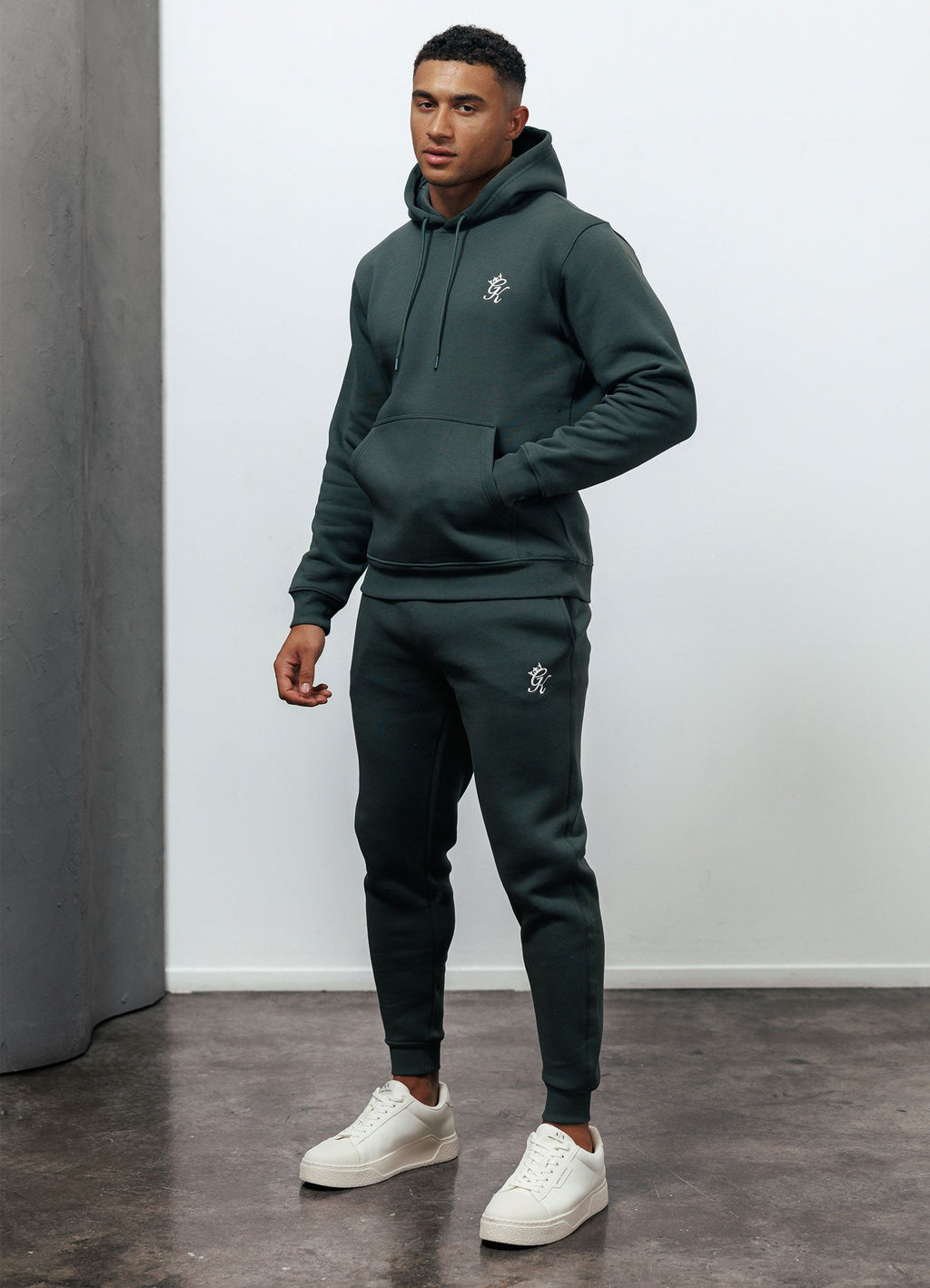 Gym King Fundamental Fleece Hoodie - Forest Green