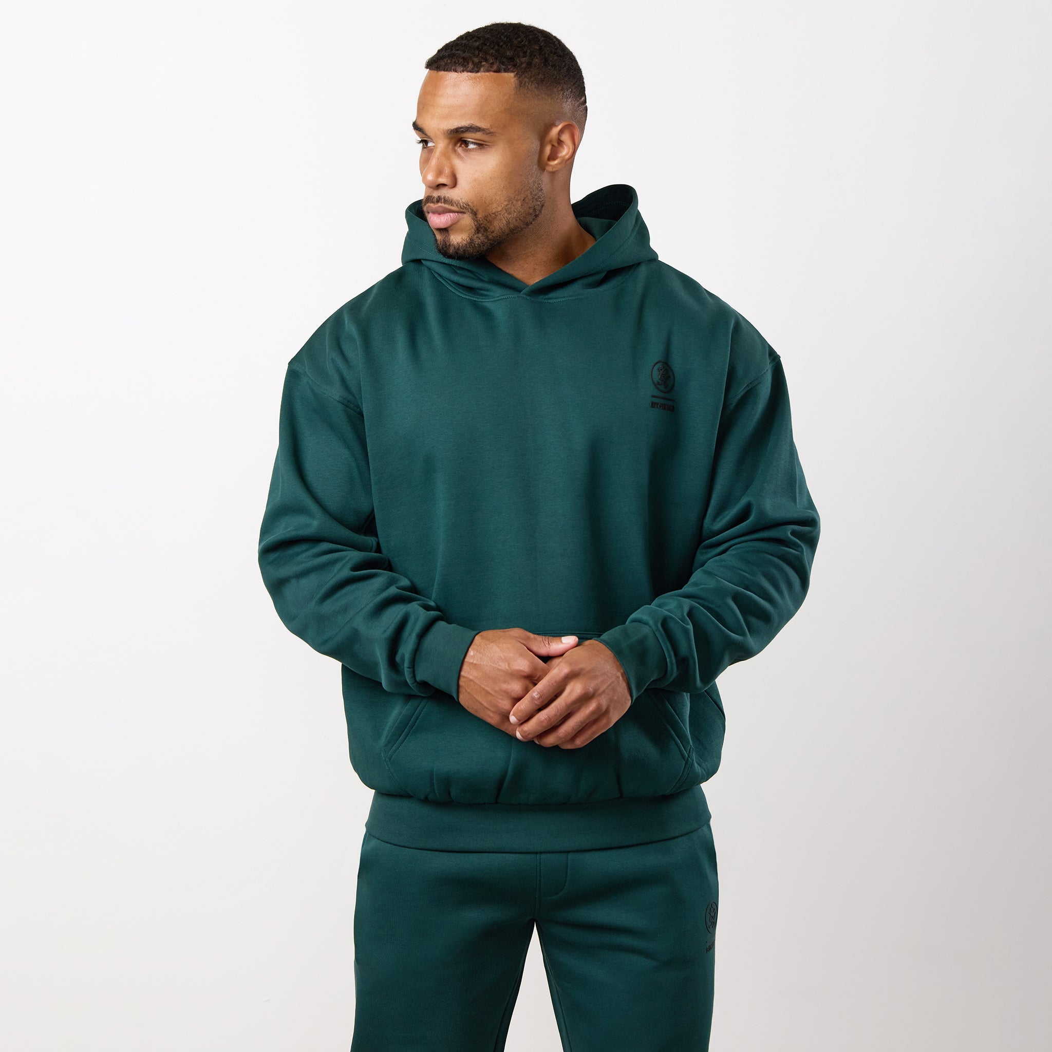 Gym King Aventus Fleece Hoodie - Deep Forest Green