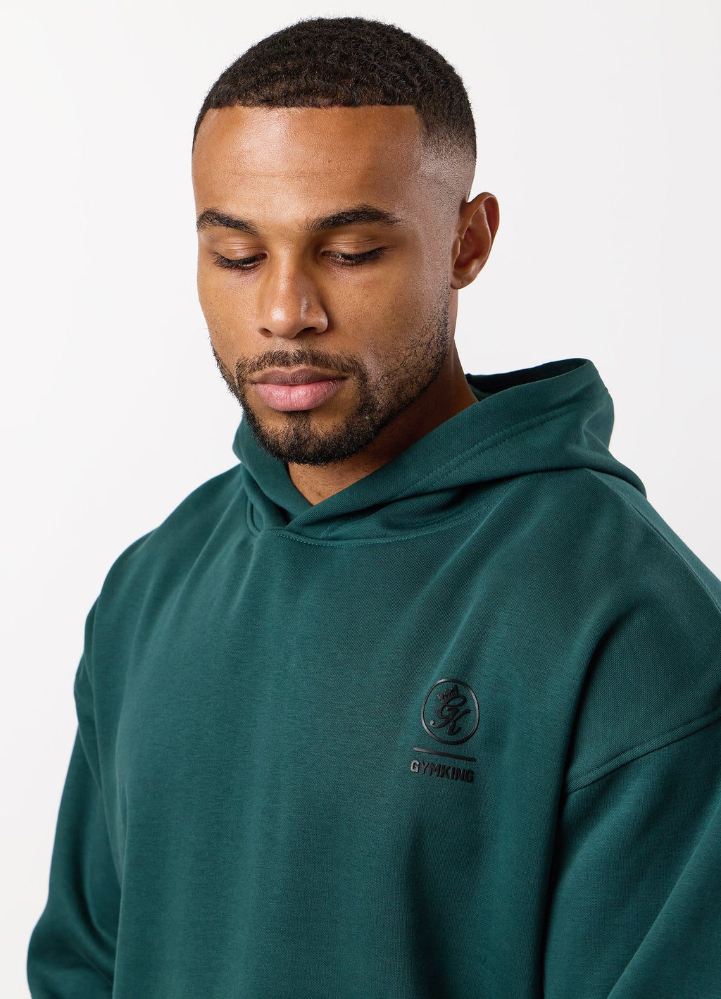 Gym King Aventus Fleece Hoodie - Deep Forest Green