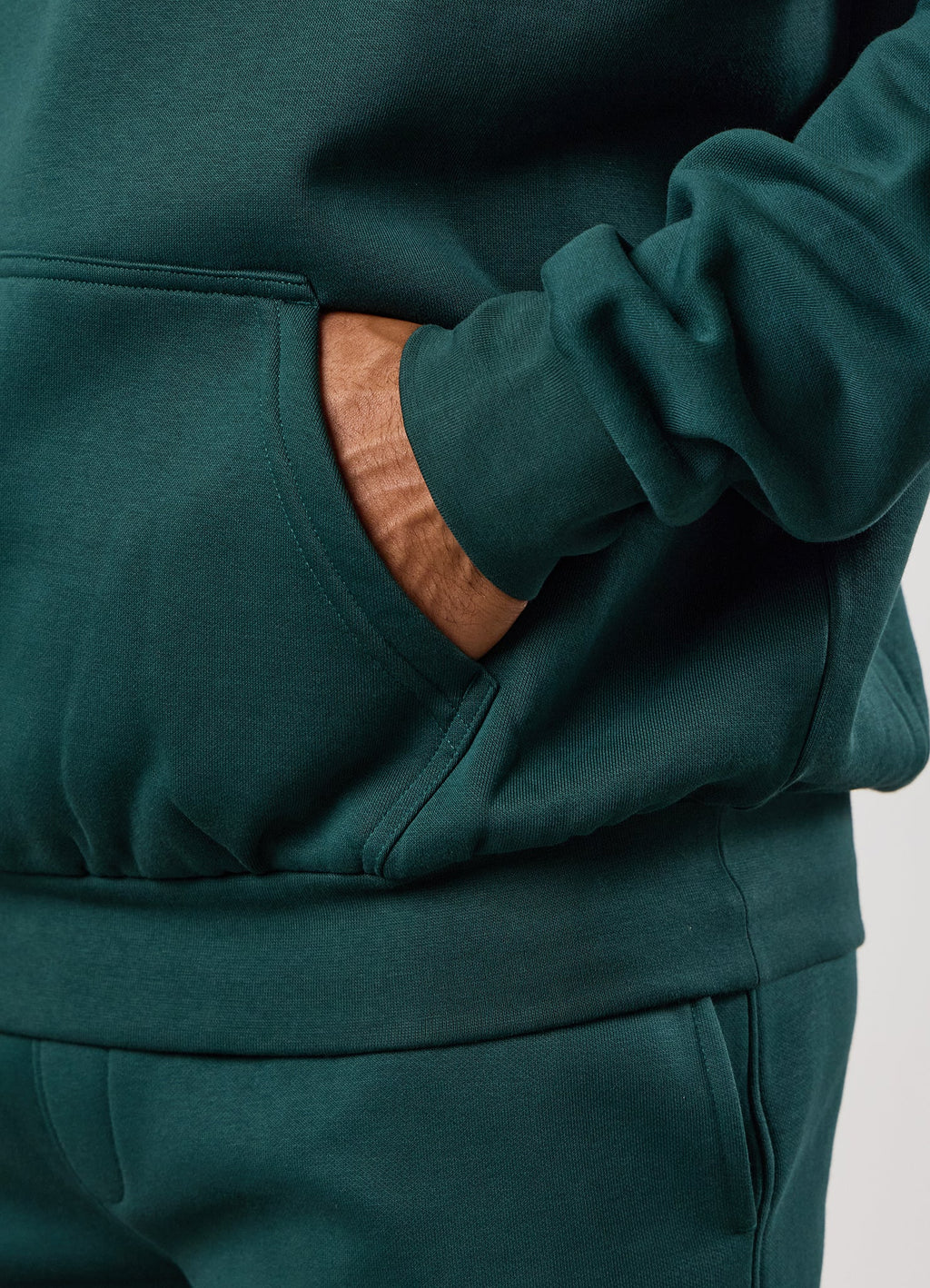 Gym King Aventus Fleece Hoodie - Deep Forest Green