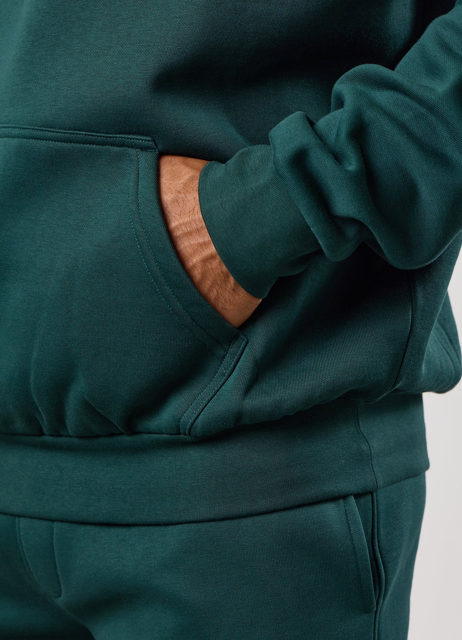 Gym King Aventus Fleece Hoodie - Deep Forest Green