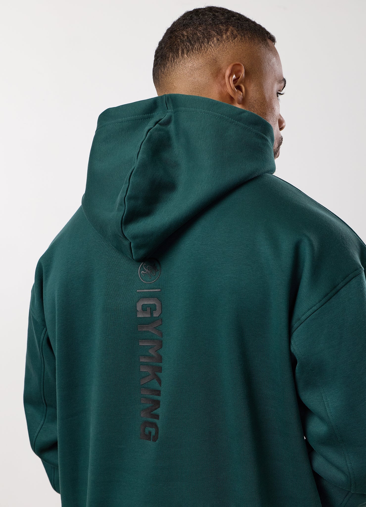 Gym King Aventus Fleece Hoodie - Deep Forest Green