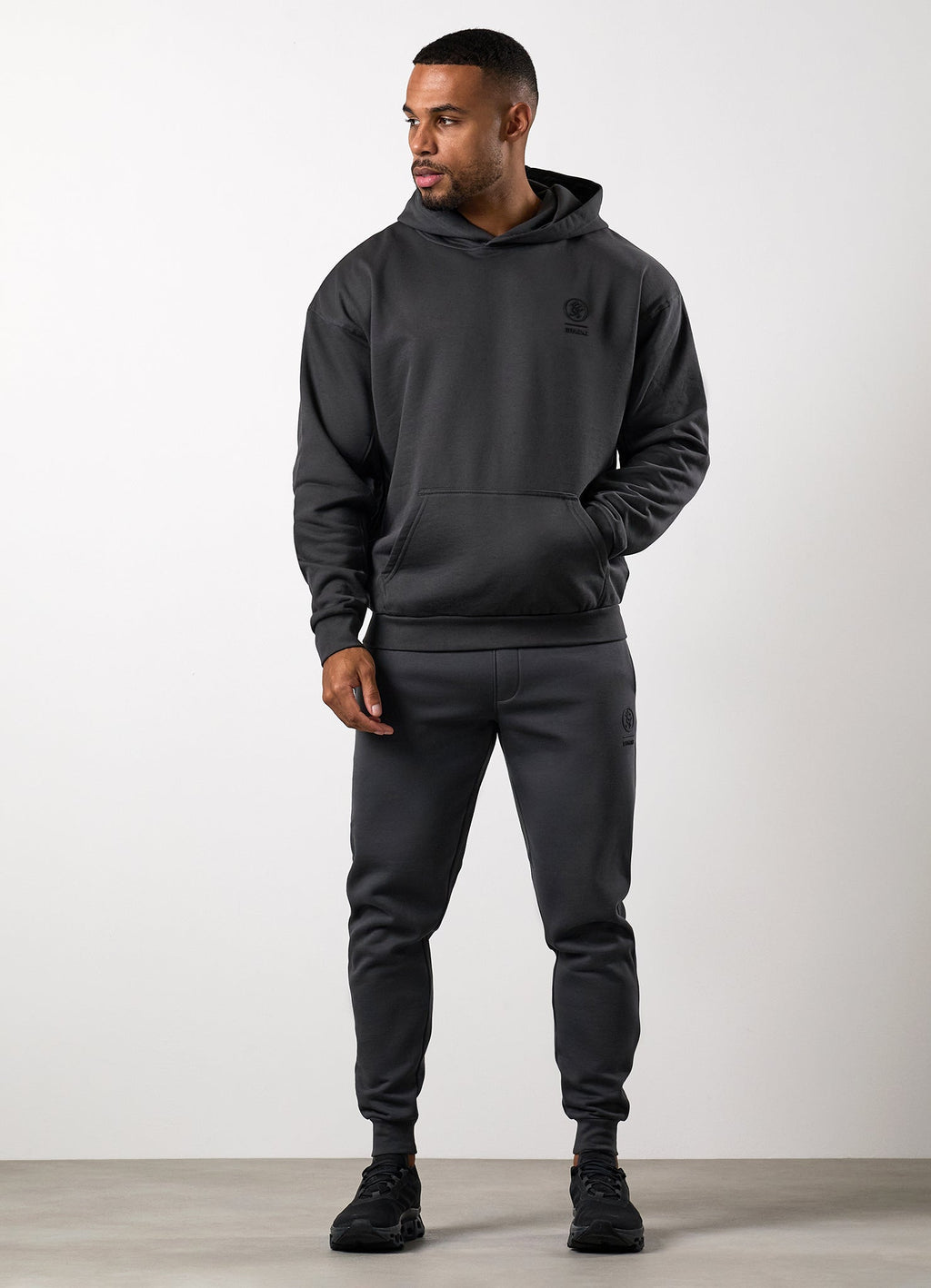 Gym King Aventus Fleece Hoodie - Dark Pewter