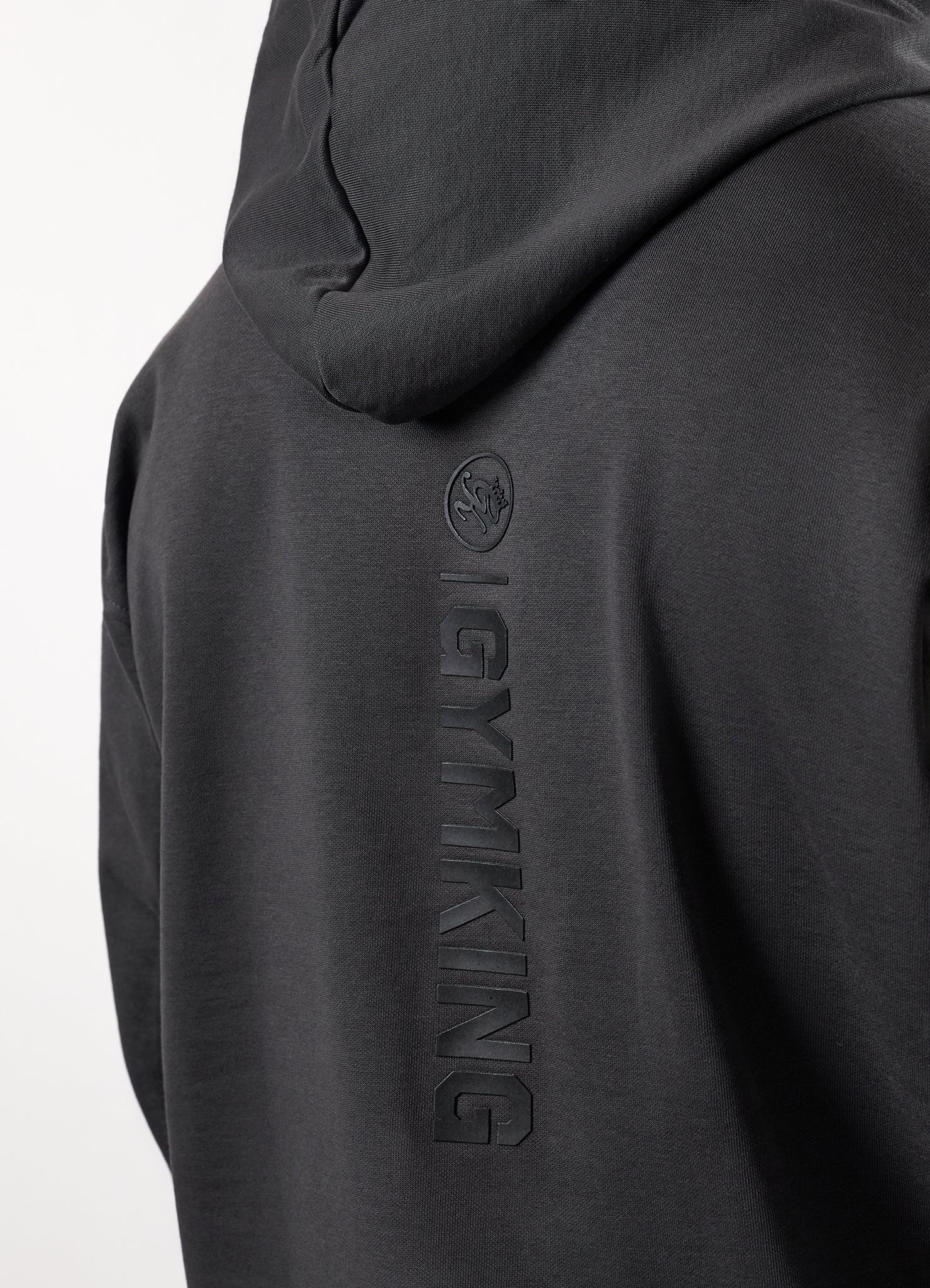Gym King Aventus Fleece Hoodie - Dark Pewter