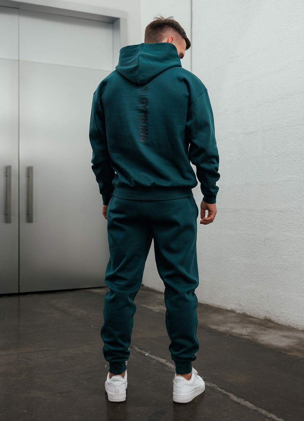 Gym King Aventus Fleece Hoodie - Deep Forest Green