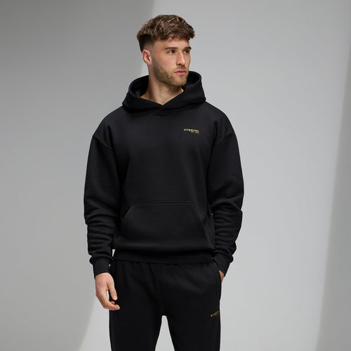 Gym King Established Relaxed Fit Hoodie - Black/Gold