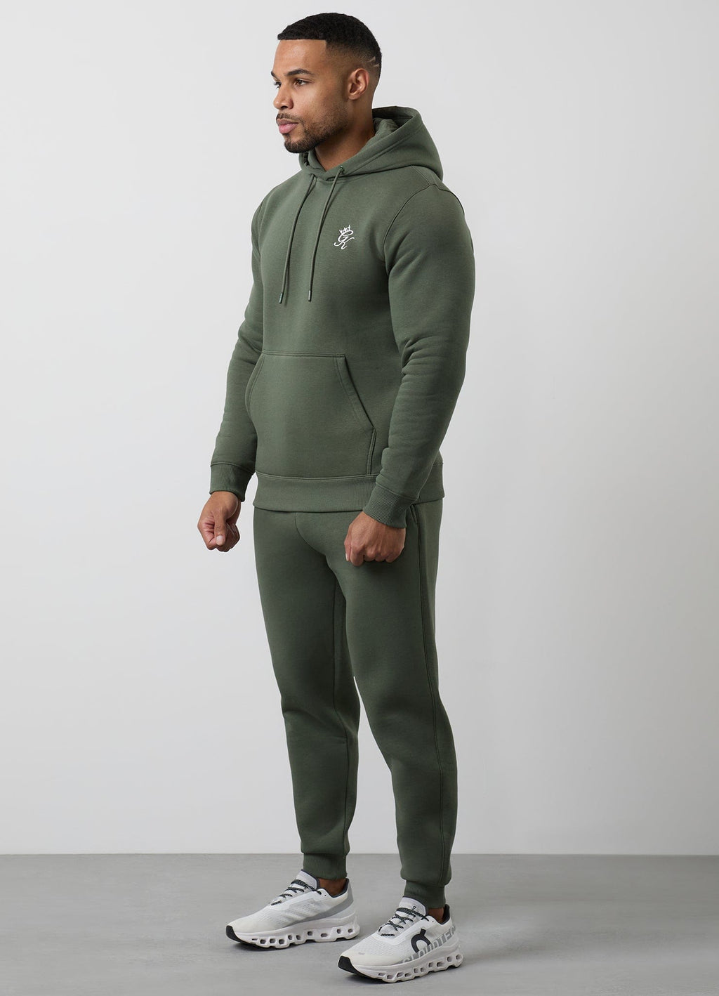 Gym King Fundamental Fleece Hoodie - Deep Olive