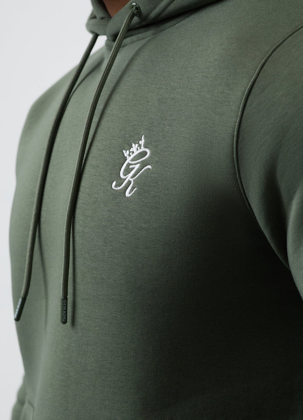 Gym King Fundamental Fleece Hoodie - Deep Olive