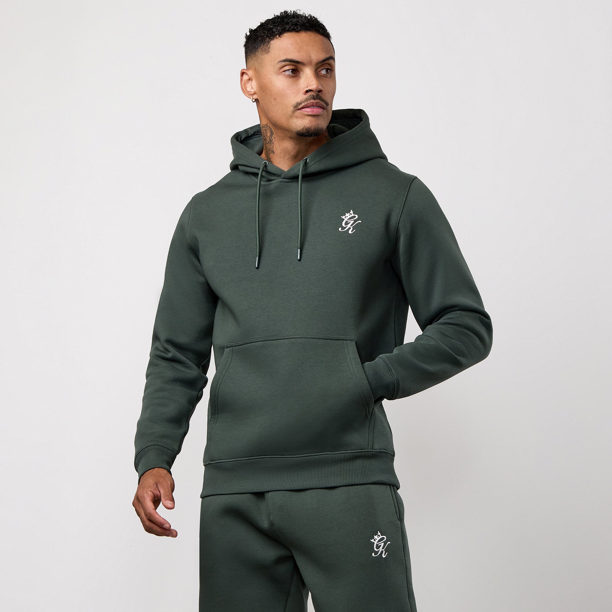 Gym King Fundamental Fleece Hoodie - Forest Green