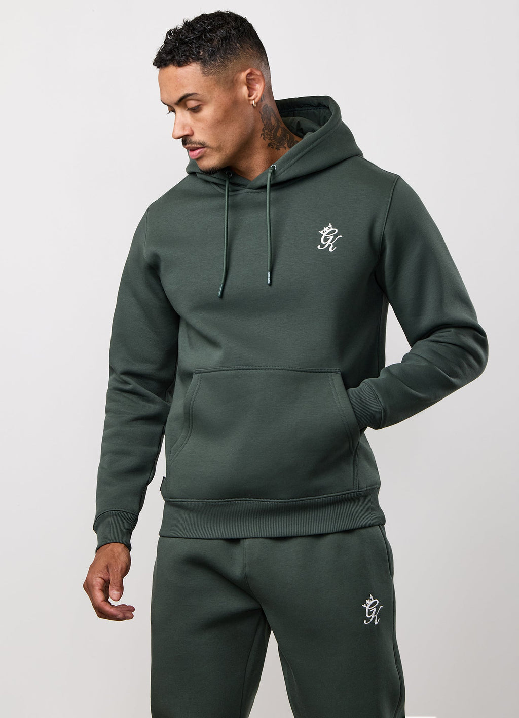 Gym King Fundamental Fleece Hoodie - Forest Green