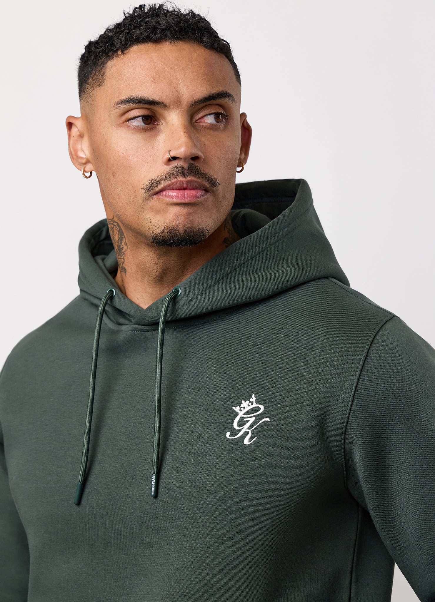 Gym King Fundamental Fleece Hoodie - Forest Green