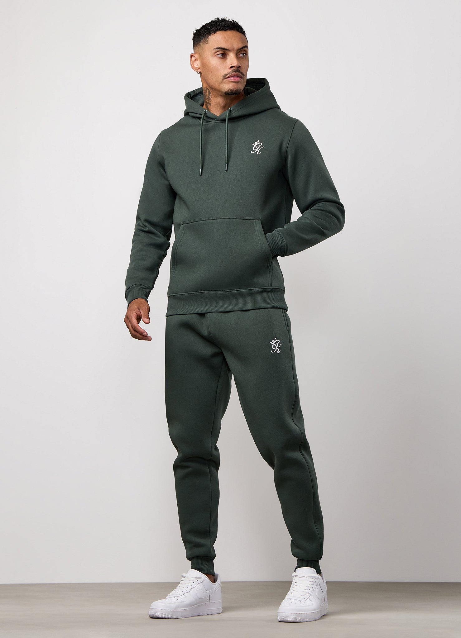 Gym King Fundamental Fleece Hoodie - Forest Green