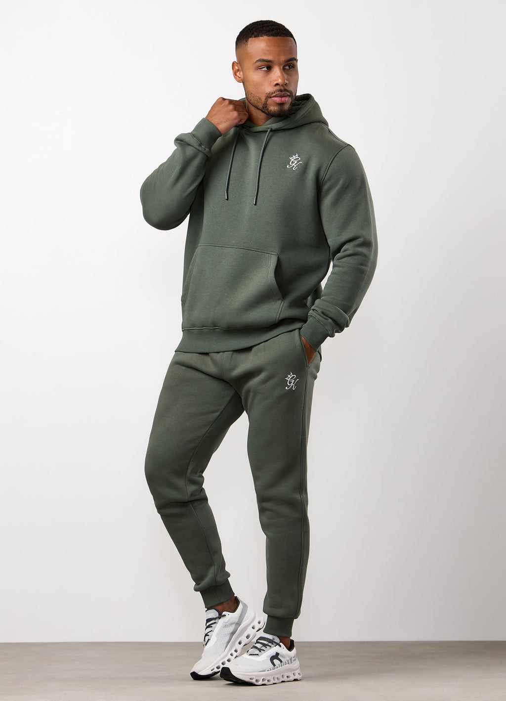 Gym King Fundamental Fleece Hoodie - Deep Olive