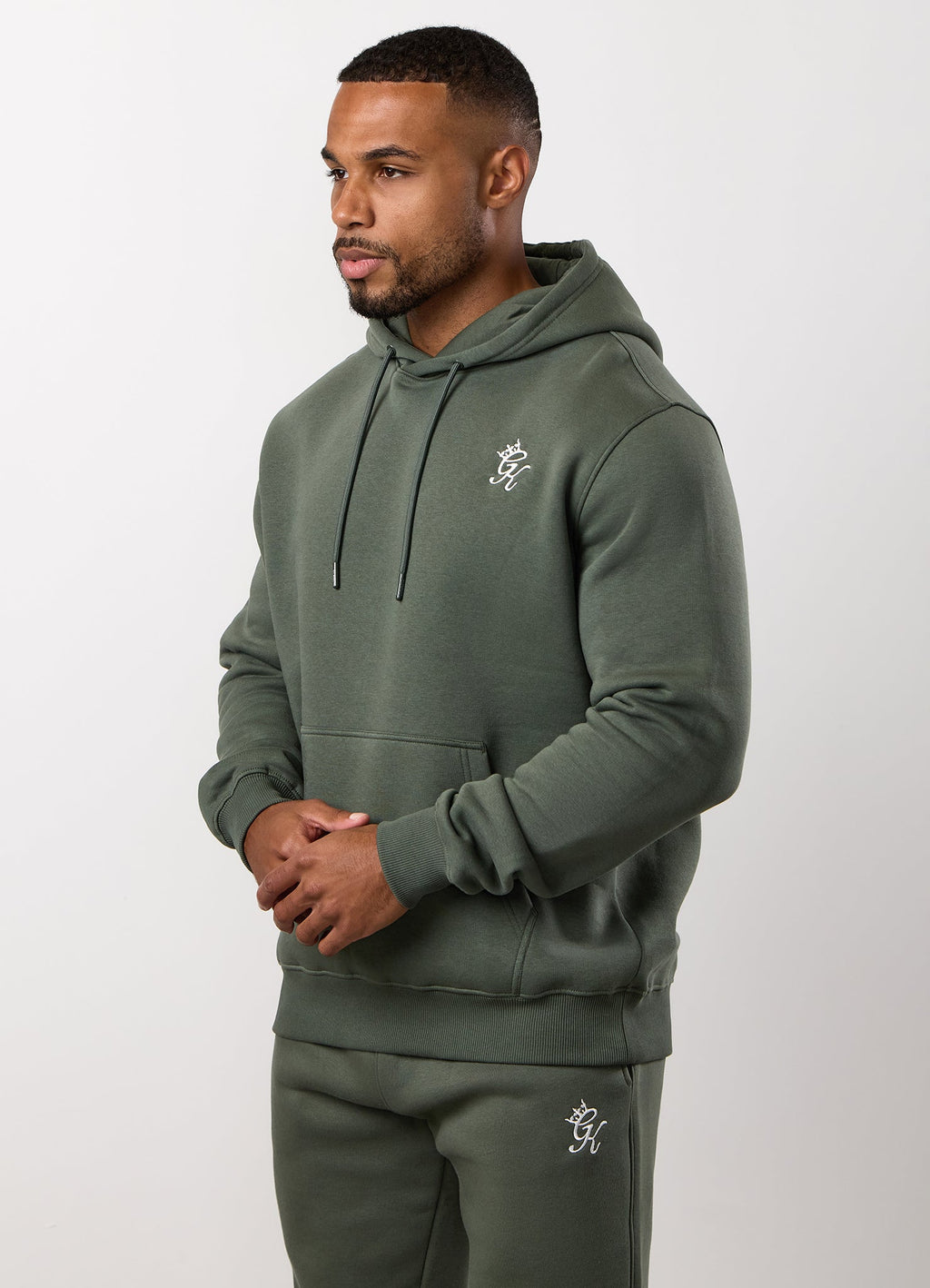 Gym King Fundamental Fleece Hoodie - Deep Olive