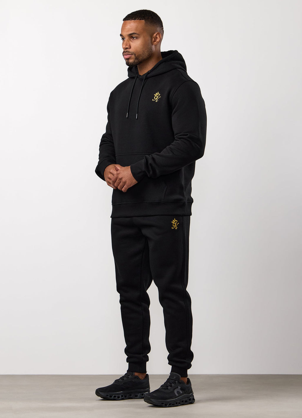 Gym King Fundamental Fleece Hoodie - Black/Gold