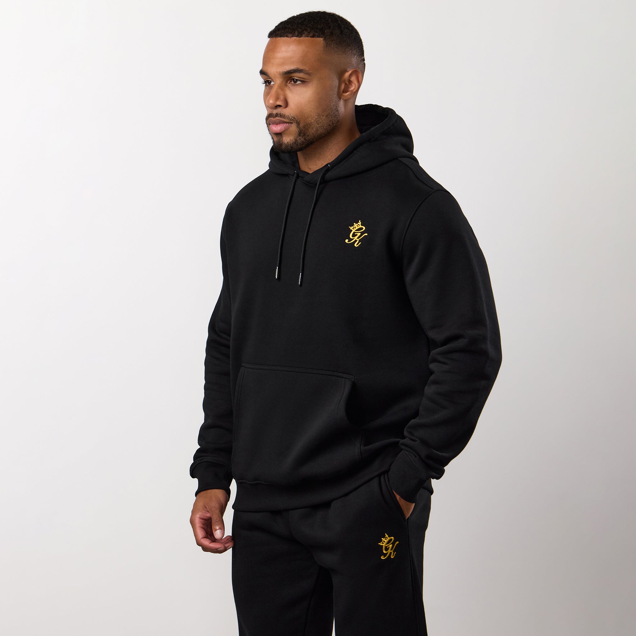 Gym King Fundamental Fleece Hoodie - Black/Gold