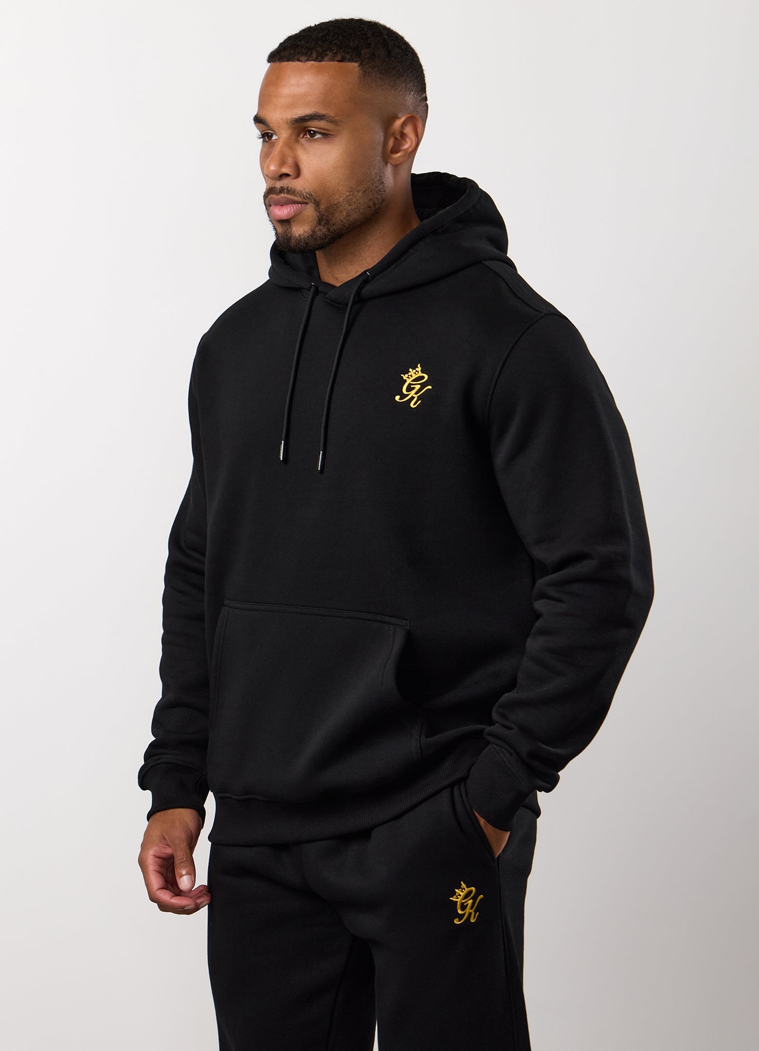 Gym King Fundamental Fleece Hoodie - Black/Gold