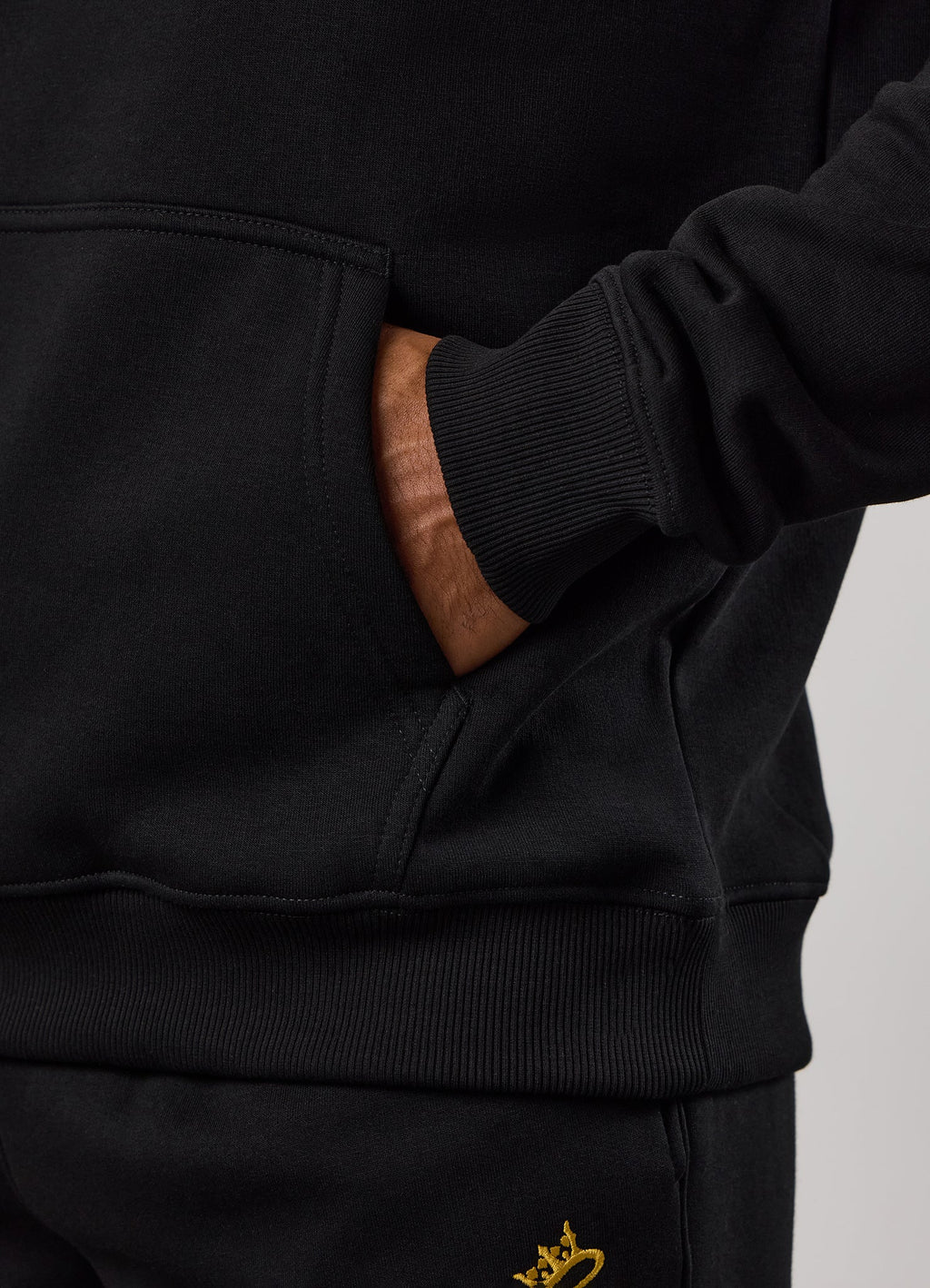Gym King Fundamental Fleece Hoodie - Black/Gold