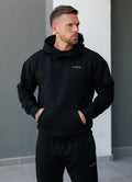 Gym King Established Relaxed Fit Hoodie - Black/Gold