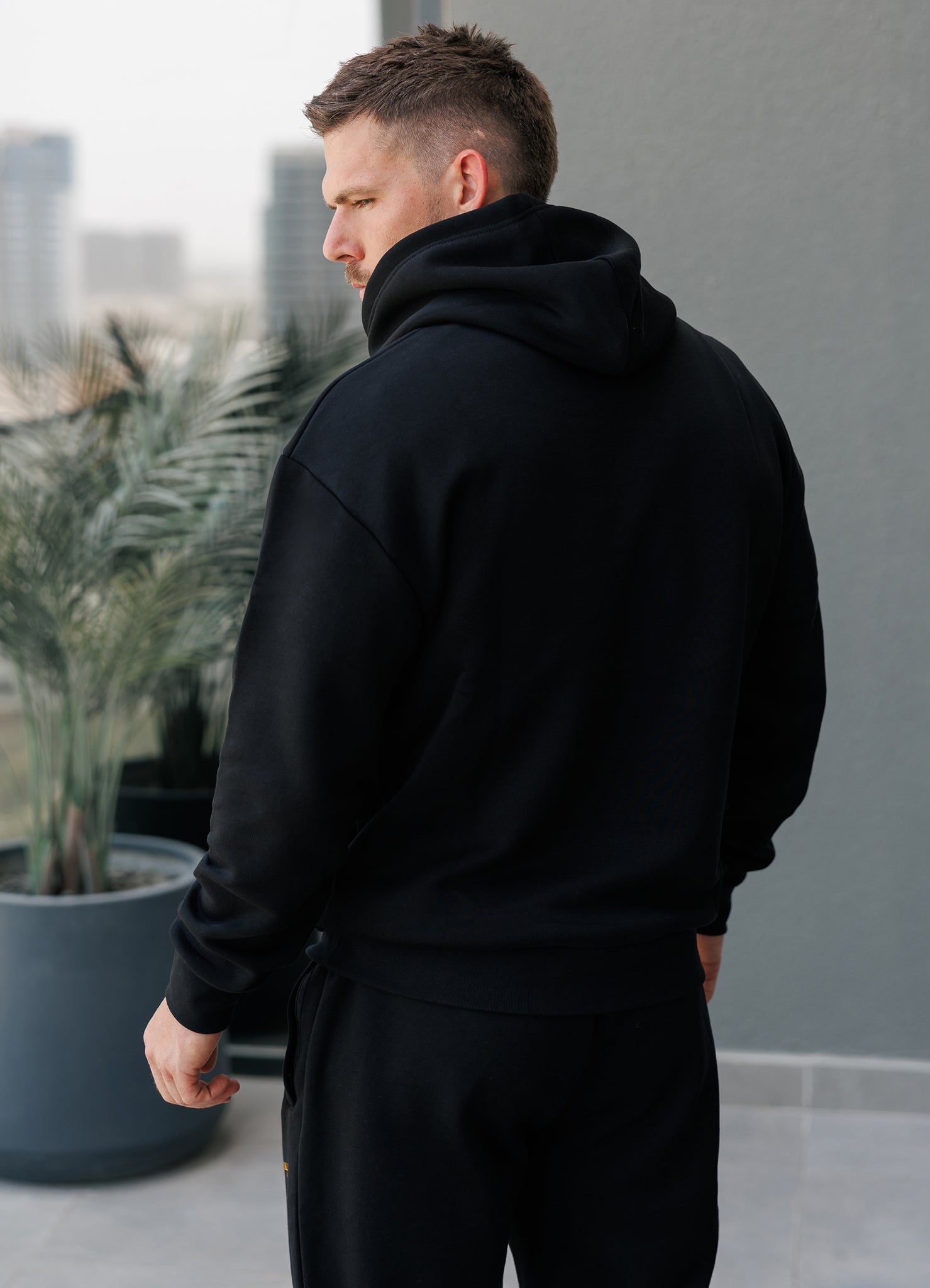 Gym King Established Relaxed Fit Hoodie - Black/Gold