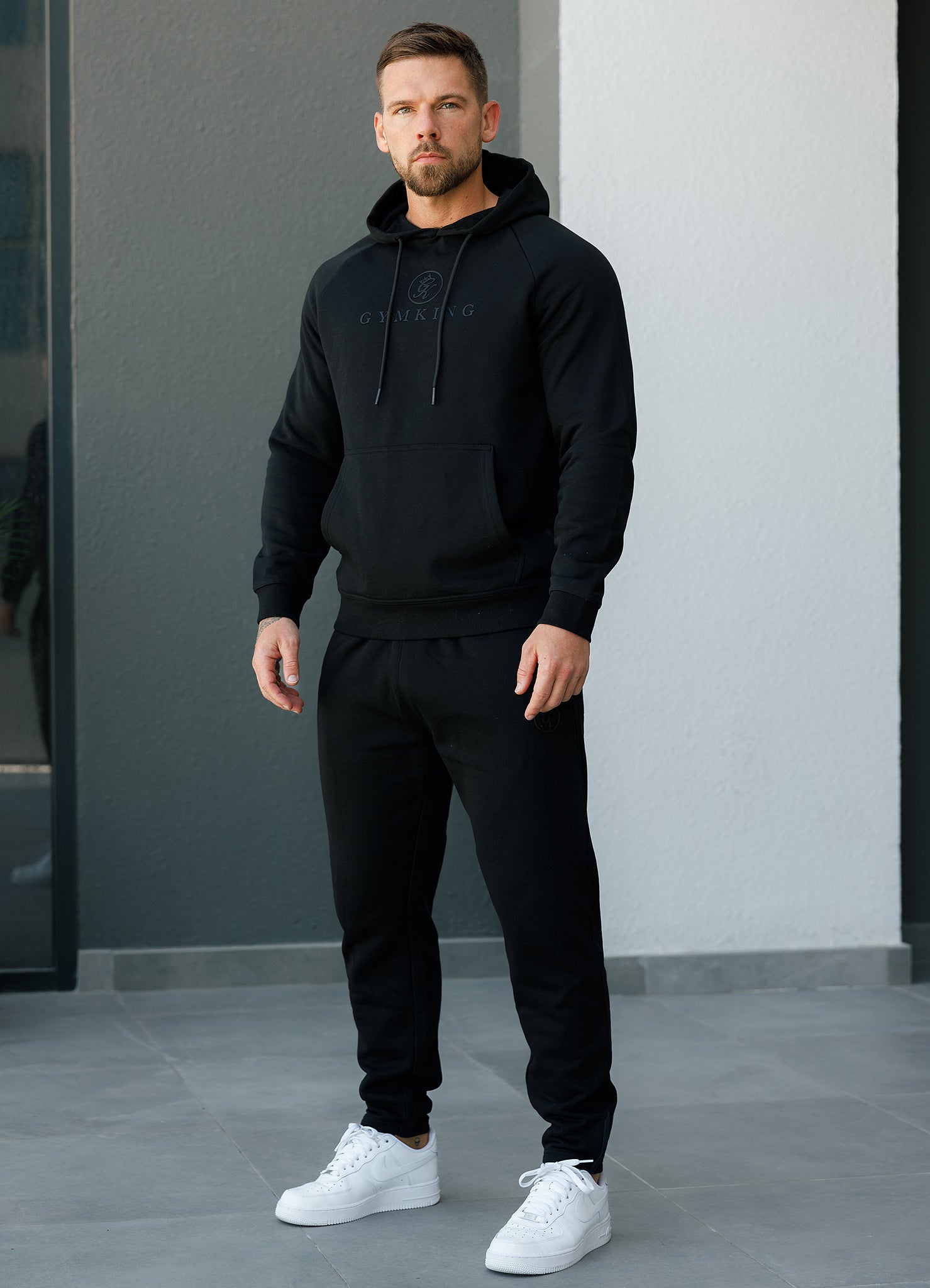 Gym King Pro Hoodie - Black/Black