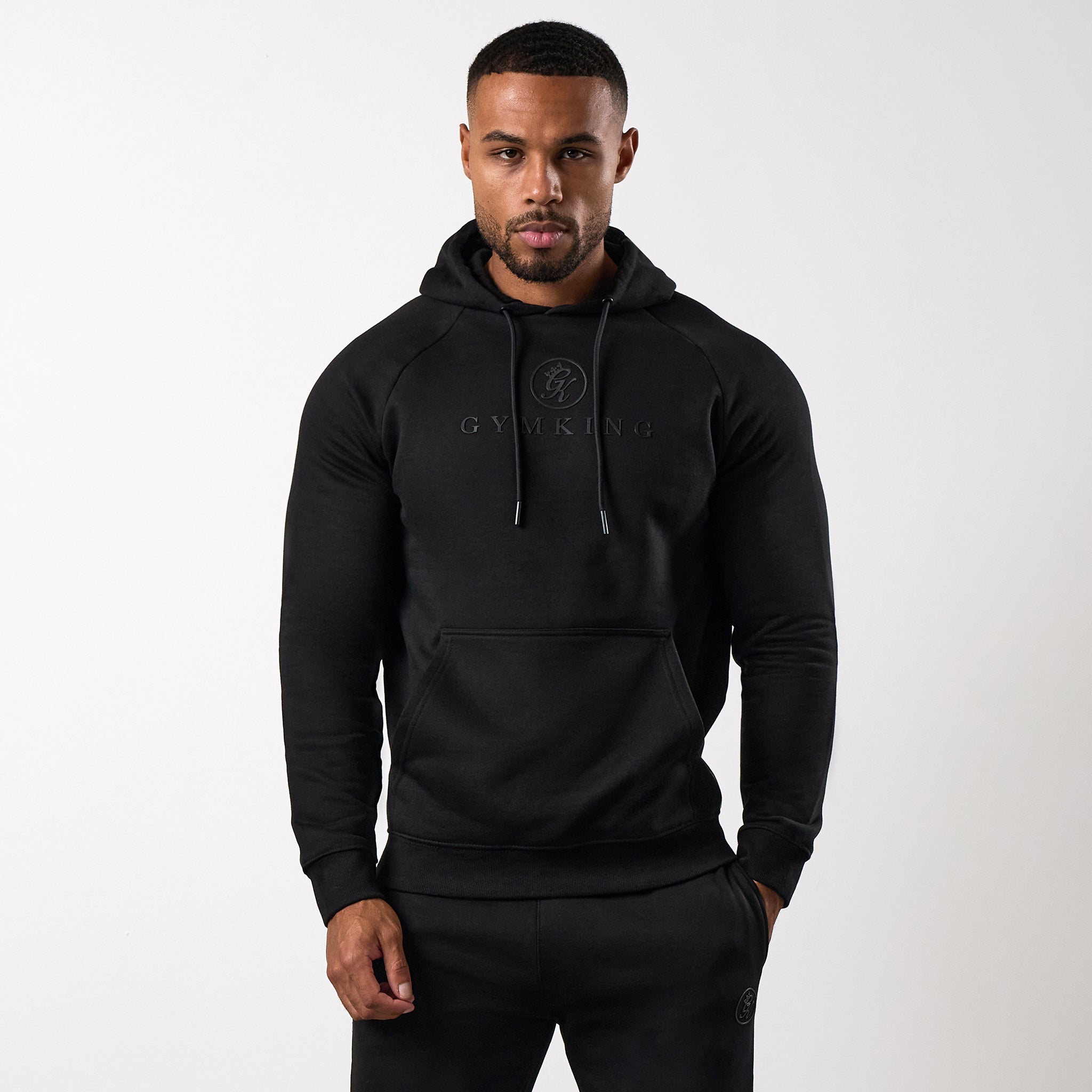 Gym King Pro Hoodie - Black/Black