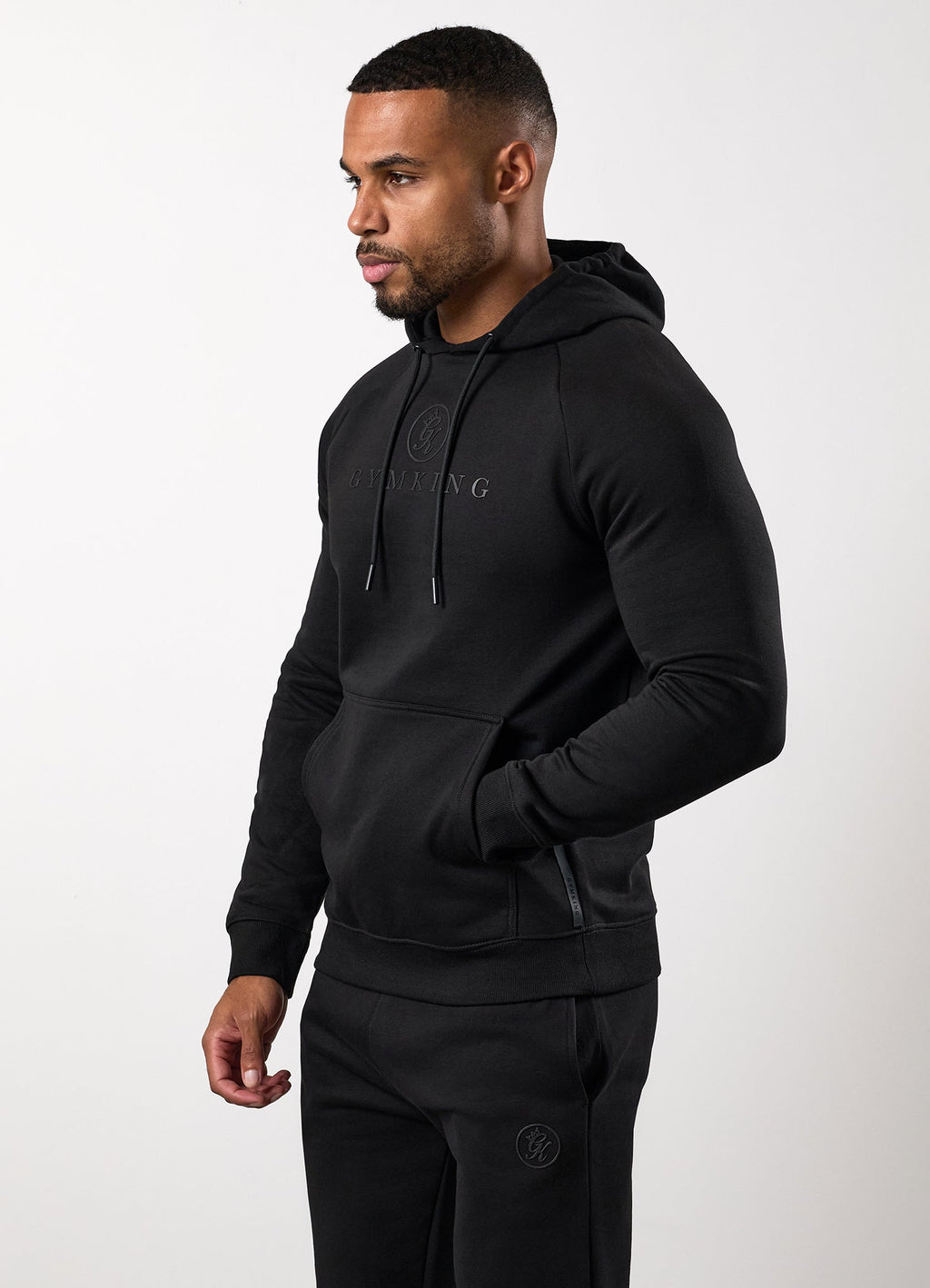 Gym King Pro Hoodie - Black/Black