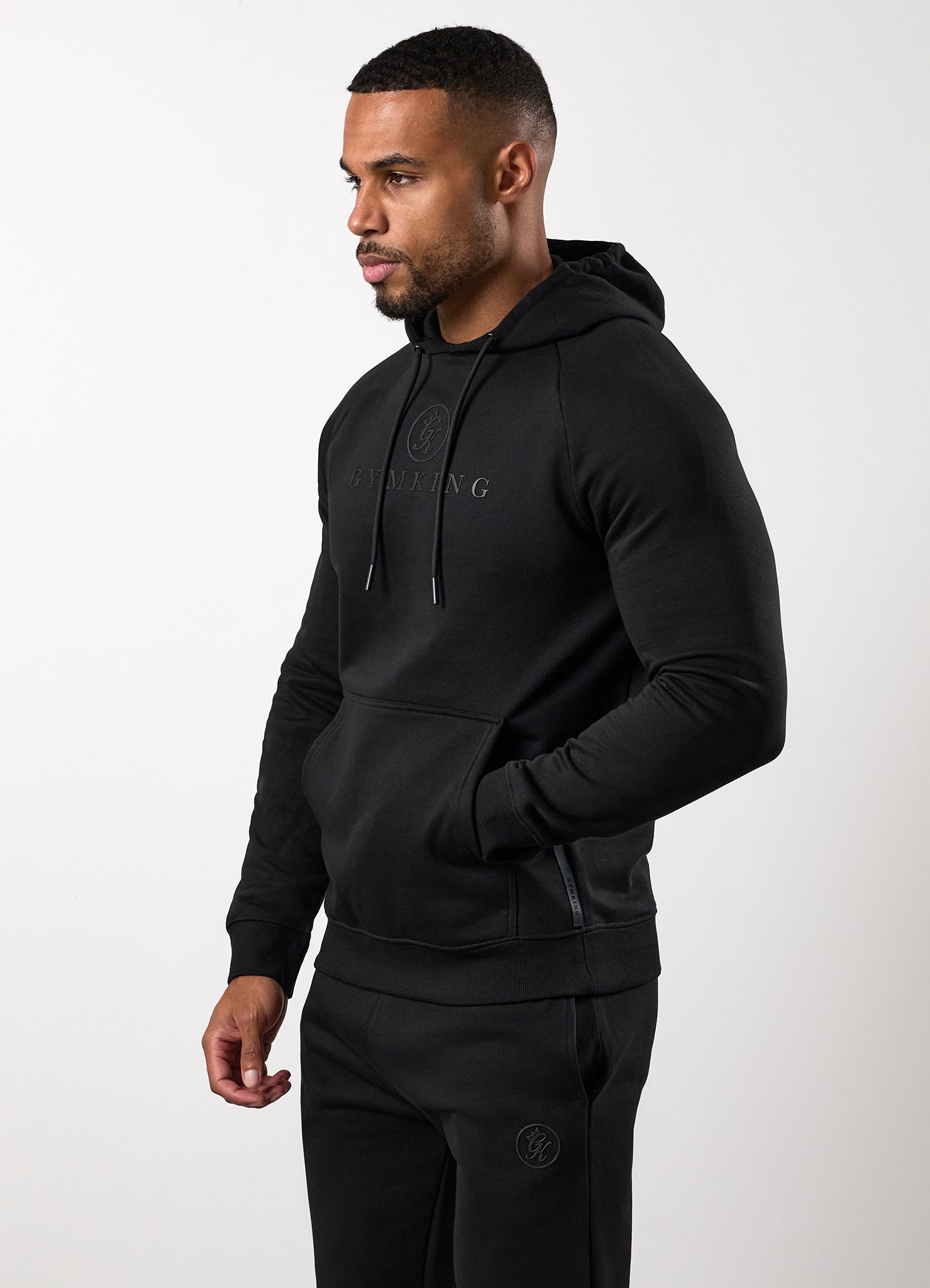 Gym King Pro Hoodie - Black/Black