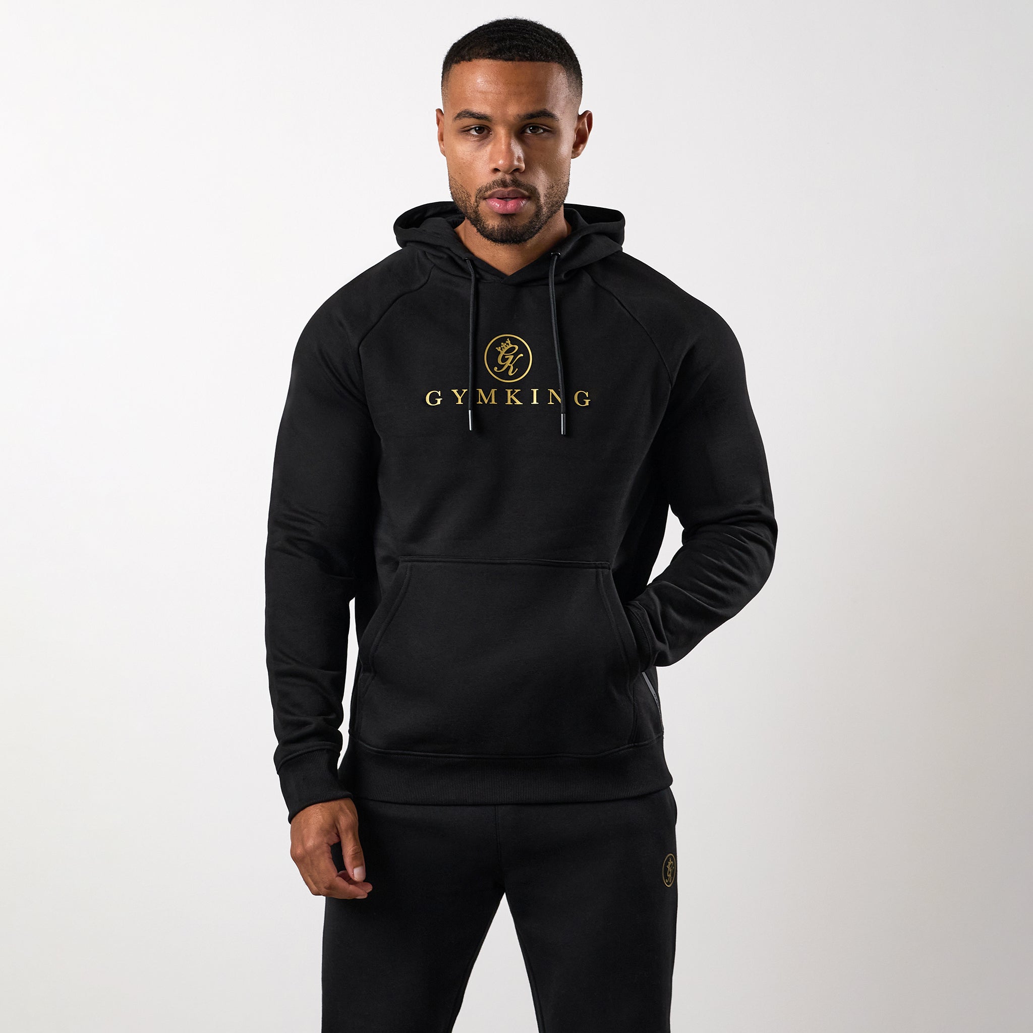 Gym King Pro Hoodie - Black/Gold
