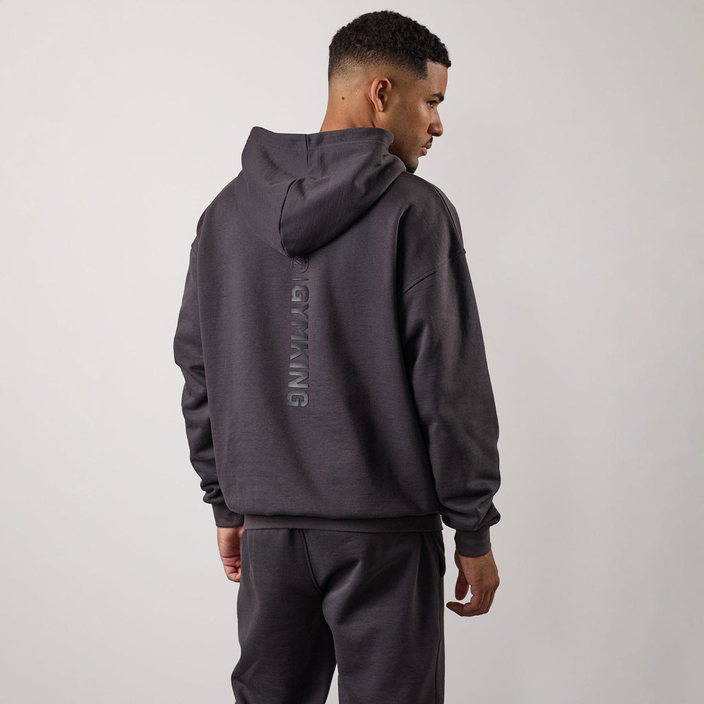 Gym King Aventus Fleece Hoodie - Dark Pewter