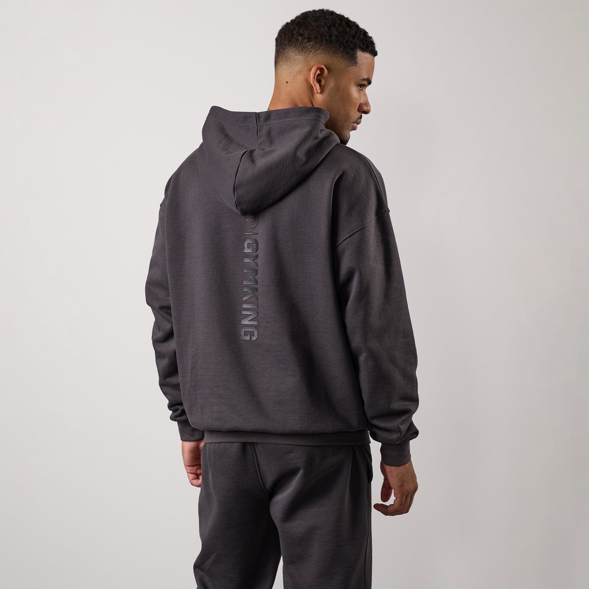 Gym King Aventus Fleece Hoodie - Dark Pewter