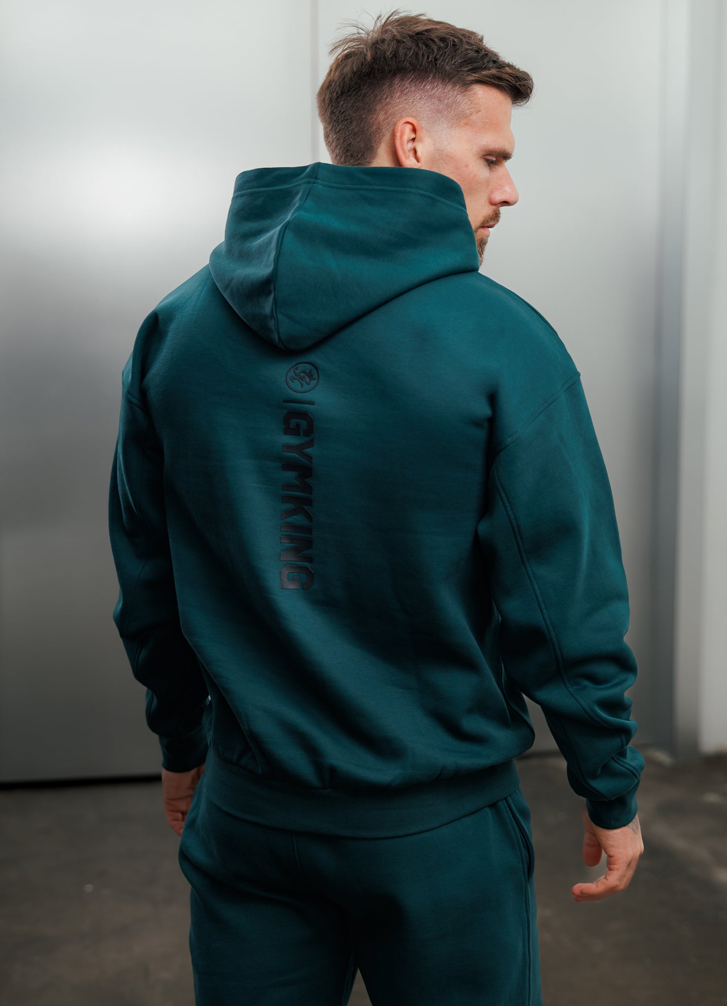 Gym King Aventus Fleece Hoodie - Deep Forest Green