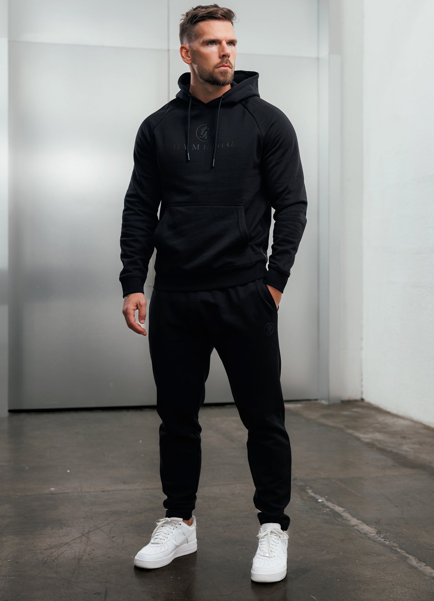 Gym King Pro Hoodie - Black/Black