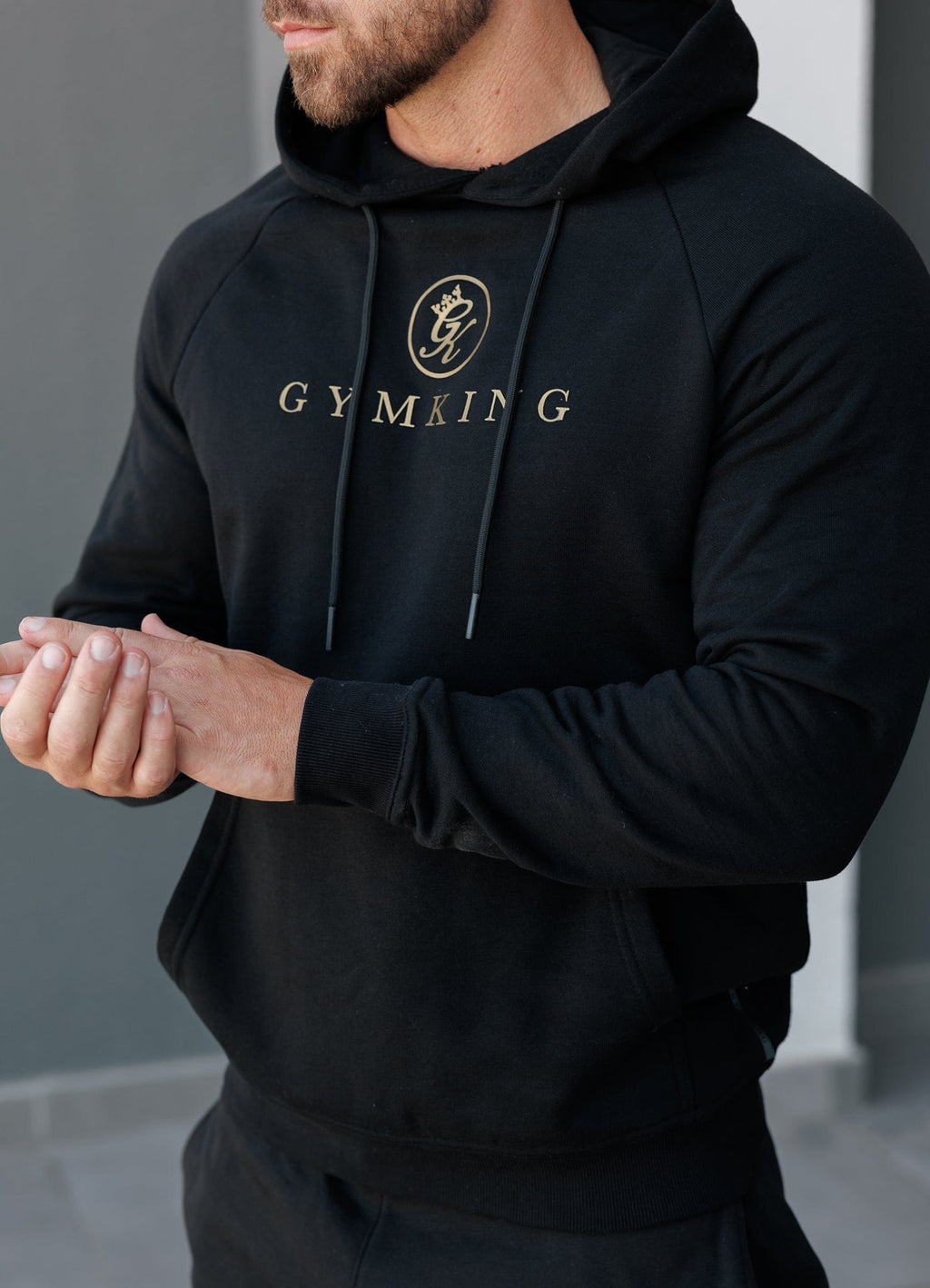 Gym King Pro Hoodie - Black/Gold