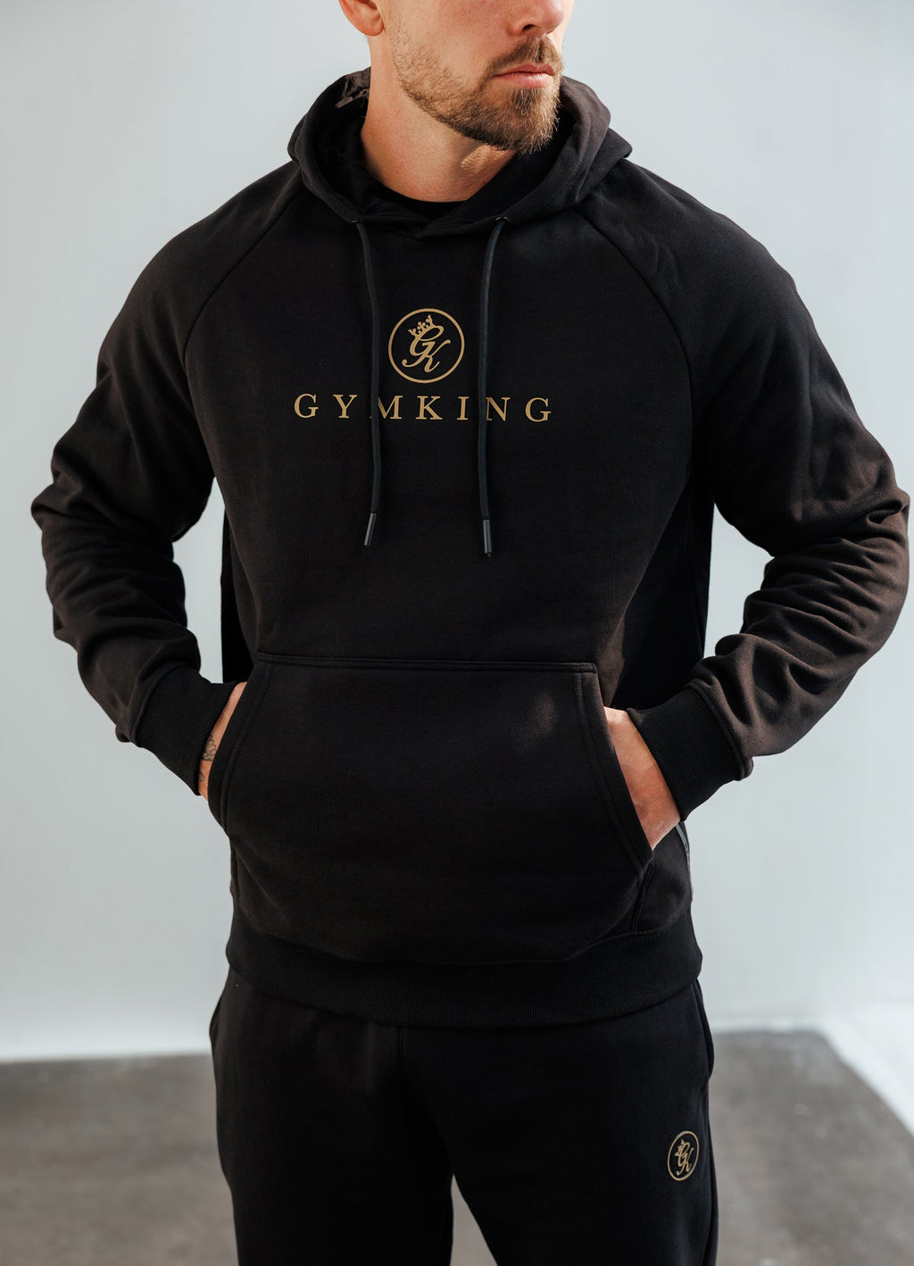 Gym King Pro Hoodie - Black/Gold