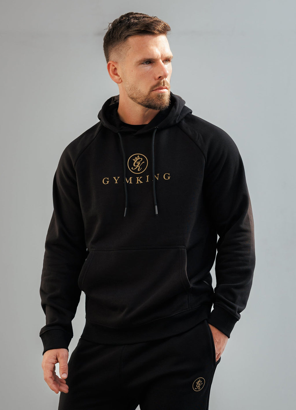 Gym King Pro Hoodie - Black/Gold