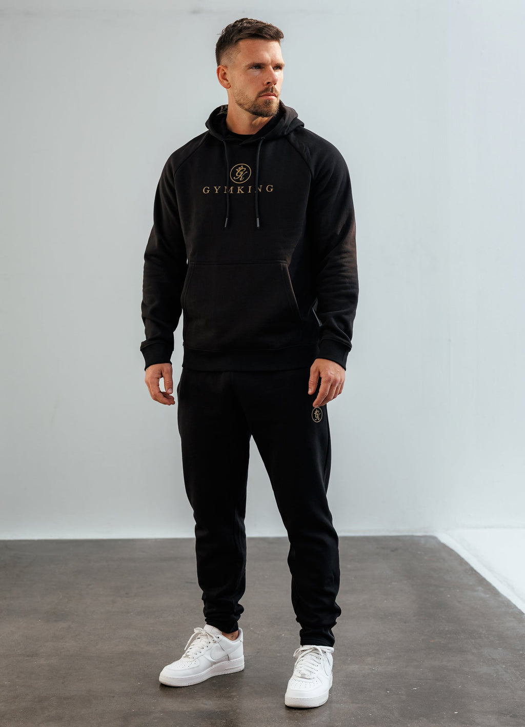 Gym King Pro Hoodie - Black/Gold